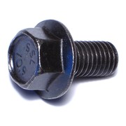 MIDWEST FASTENER Class 10.9, M10-1.50 Flange Bolt, Black Phosphate Steel, 20 mm L, 6 PK 77181